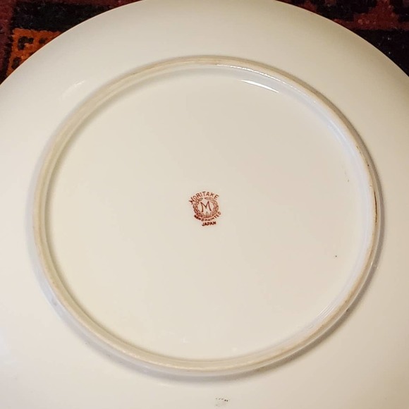 Noritake Mormura M plate and bowl Hand‎ Painted Japan mark - Picture 9 of 12